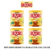 Orzoro Soluble Nestle' Barley Natural Coffee' Breakfast Jar Box 4 x 120 Gr