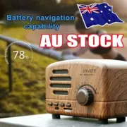 Portable Retro Bluetooth 4.1 Wireless Stereo Mini Speaker /TF/FM/Radio