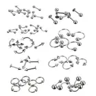10-100pcs Body Piercing Jewellery Barbell Ring Labret Stud BCR Belly Wholesale