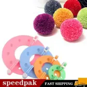 Pompom Maker 4-size Pom Poms Bobble Maker Kit Knitting Crafts 8pc Ball Tool new~