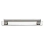 Baltimore Cabinet Pull with Backplate CTC160mm Satin Nickel