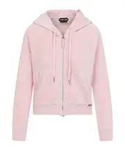 Tom Ford Zipped Towelling Hoodie S Pink