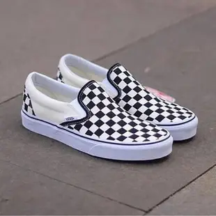 Vans 棋盤格休閒正品 oldskool 國際象棋圖案鞋男女士休閒貨車棋盤休閒男