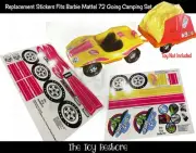 Toy Restore Replacement Stickers Fits Mattel BARBIE Breezy Dune Buggy & Camper