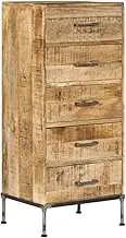 Chest of Drawers 45x35x106 cm Solid Mango Wood Dining Buffet