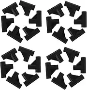 Outanaya 50pcs Black Nylon Three Way Connector for Outdoor Storage Rack Accessories Fit for Pipe Diameter Valve Core Removal and Installation Tools