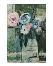 Empire Art Direct Modern Floral Circle Wall Art