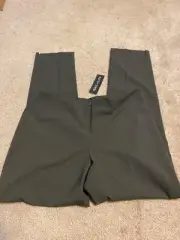 PEACE OF CLOTH PARTICULAR Women's army straight trousers with zipper Size 10 NWT