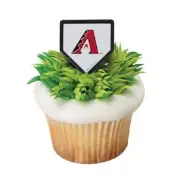 CLEARANCE MLB Cake Toppers Arizona Diamondbacks Cupcake Rings Baseball