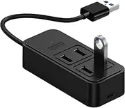 USB Port - USB 3.0 Powered Hub with Powerful Charging Supply | Fast Data Transfer USB Expander for Laptop, Flash Drive, HDD, Console, Printer, Camera, Keyboard, Mouse Jmedic