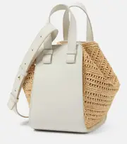 [Loewe] Loewe Hammock Compact raffia shoulder bag One Size beige