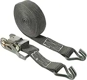 SHINEOFI 1 Set Heavy Duty Ratchet Strap for Trucks Tie Down Strap Easy to Use for Securing Goods for Trailers Motorcycles and Boats
