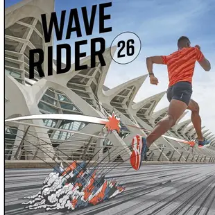 零碼特價 MIZUNO 美津濃 WAVE RIDER 26 SSW 男鞋 慢跑鞋 避震 彈性J1GC227552黑 [陽光樂活](E3)