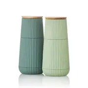 Scape Pepper and Salt Mill Set (Dark/Light Green) - 12.3cm