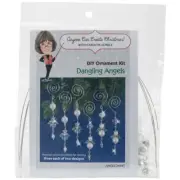 Solid Oak Nostalgic Christmas Beaded Crystal Ornament Kit Dangling Angels