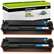 2PK Cyan CF501A 202A Toner Fits for HP Color LaserJet Pro M254dn M254nw Printer