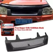 Front Bumper Grille Mesh Grill Kit For Nissan Navara 2001-2015 2002 Matte Black