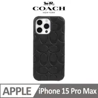 在飛比找PChome24h購物優惠-【COACH】iPhone 15 Pro Max 真皮手機殼