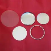 500 pcs 2.25" inch Tecre Complete Mirror Back Button for Badge Machine Parts Set