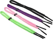 [ETHZZLE] 4pcs Glasses Rope Sports Strap for Glasses Sport Sunglasses Adjustable Eyewear Retainer Strap Sunglass Eyeglasses Foam Eyeglass Chain Lanyard for Men Eyewear Retainer Polyester