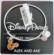 New Disney Parks Alex and Ani Mickey Icon November Birthstone Silver Bracelet