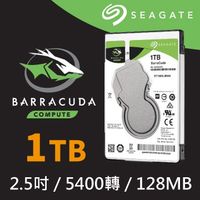 Seagate 希捷 【BarraCuda新梭魚】2.5吋 7mm 1TB 128M 5400R 2年保 硬碟(ST1000LM048)