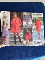 Vogue 1531 Michael Kors Misses’ Coat, Jacket, Dress & Skirt Pattern 12-14-16 UC