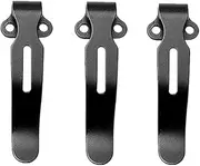 3Pcs Black Deep Carry Pocket Knife Clip Accessories Attachments for Benchmade 535