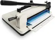 17 Heavy Duty Guillotine Trimmer Paper Cutter,Cortadora de Papel 400 Sheets Paper Trimmer with Double Safety Protection Durable HSS Blade for Cutting Paper