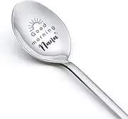 Gifts for Nana from Granddaughter Grandson Good Morning Nana Spoon for Nana Coffee Tea Lovers Gifts Spoons for Nana Grandma Christmas Birthday Gifts for Nana Grandmother