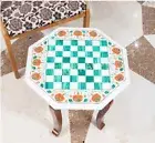 21" Chess Board Marble chess Table Top inlay green malachite decor room home