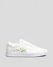 [Vans] Vans Women's Comfycush Old Skool Shoes in Ditsy Bloom White Size 05.5 05.5 Ditsy Bloom White