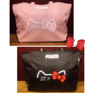 @SIX@PUMA X HELLO KITTY 聯名 托特包 購物袋 粉色077187-01 黑色 077187-02