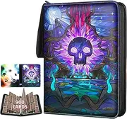 TCGUARD Trading Card Album for MTG, Holds 900 Cards, MTG Binder for Standard Cards, Cards Scrapbook for YGO/PTCG Playing Cards for Children (9 Compartments, Purple)