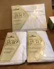 Vtg Cannon Cotton Blend Full Flat Sheet NOS White NIP 2 Sets Pillow Cases