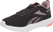 [Reebok] Women's Flexagon Force 4.0 Cross Trainer, Black/Infused Lilac/Orange Flare, 6