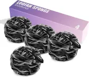 Loofah Sponge, 4 Pack Large Size Loofah 75G/Pcs, Bath Shower Loofah for Men, Wom