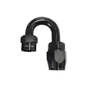 Aeroflow 180 Degree Kryptalon One Piece Full Flow Swivel Hose End Black -16 AN