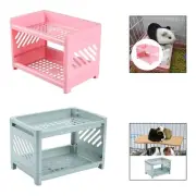 Guinea Pig Bunk Bed Bunny Hideout Hut Hamster Bunk Bed for Bunny All Seasons
