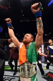 Conor McGregor after defeating Chad Mendes at UFC 189, Vegas 2015 7x5 Photo