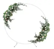 SET 4 Round Backdrop Stand Circle Balloon Arch Kit, Metal Decoretion Frame