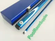 DARK BLUE 57 Inch Graphite Pool Snooker Billiard Cue and Case Christmas Gift