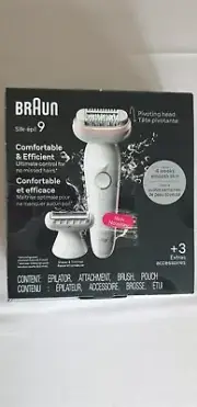 Braun Silk-Epil 9 SES9-030 Wet & Dry Pivot Head Electric Shaver Epilator
