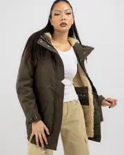 [Volcom] Volcom Women's Less Is More Hooded Jacket in Wren Size 10 10 Wren