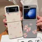 Shockproof TPU Bow Case Patterned Cover For Samsung Galaxy Z Flip6 Flip5 Flip4 3
