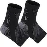 1 Pair Ankle Compression Socks Elastic for Men Women Lightweight Breathable Comfortable to Wear Shockproof Ankle Brace