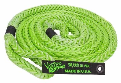VooDoo Offroad Santeria Series 2.0 - 7/8 Inch x 20 Foot Green Recovery Rope with