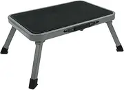 cartrend 10167 Single Step, Foldable, for motorhomes, Steps, Ottoman, Camping, Bus, Caravan, up to 150 kg, 47 x 26 cm, Height: 17 cm