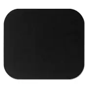 Fellowes Polyester Mouse Pad, Nonskid Rubber Base, 9 x 8, Black