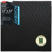 Jasart Stretched Thin Canvas 12 x 12" Black